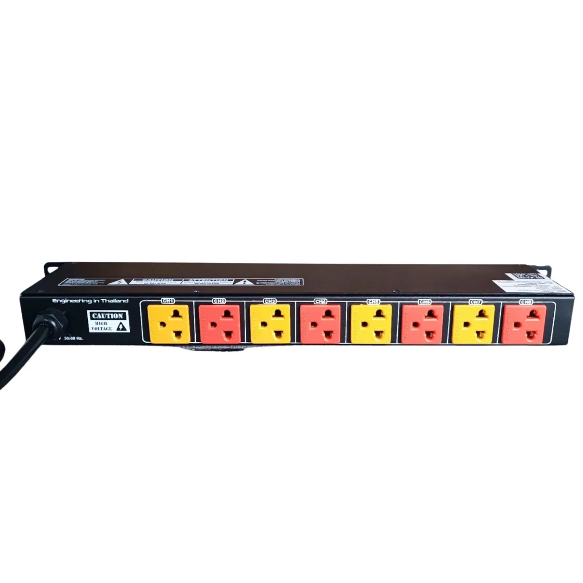 Comson AC-99 PRO รางปลั๊กไฟ 9 ช่อง 19 นิ้ว จอ LED วัดโวลต์/แอมป์ + USB 2 ช่อง