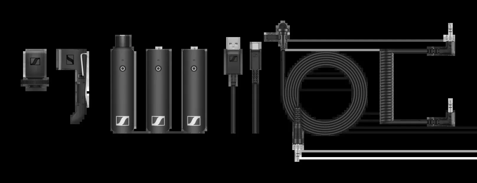 SENNHEISER XSW-D PORTABLE ENG SET, Camera-Mount Digital Wireless Microphone System with Bodypack & Plug-On Transmitters, and ME2-II Lav Mic (2.4 GHz)