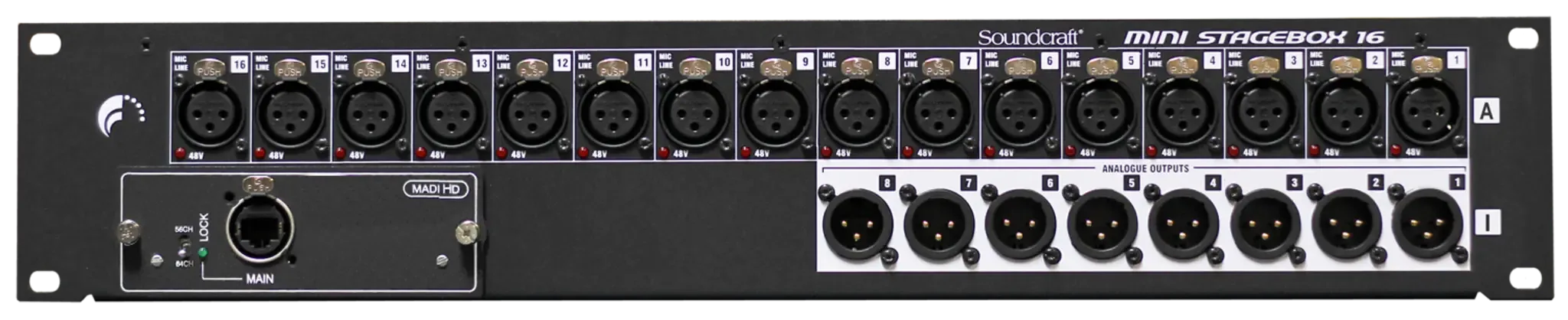 Soundcraft MSB16 ดิจิตอลมิกเซอร์ 16x8 Digital Stagebox มิกเซอร์