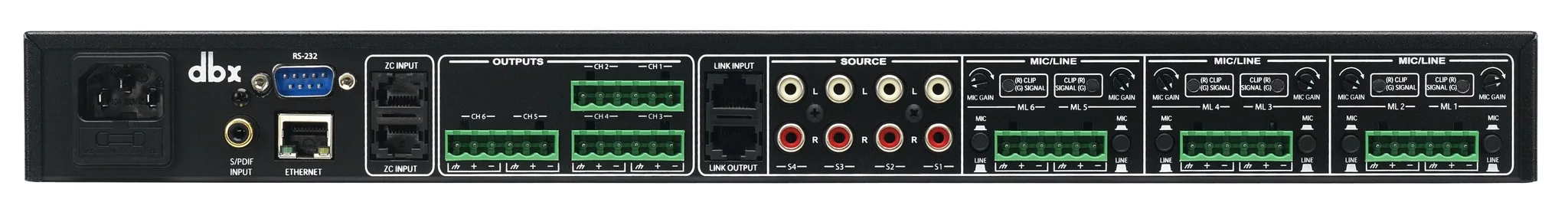DBX 1261m 12x6 Digital Zone Processor digital signal processor รูป 2