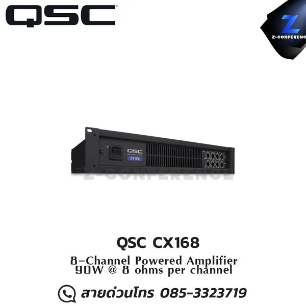 QSC CX168 8ch. 90W/ch. Power Amplifier