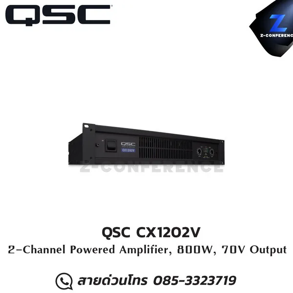 QSC CX1202V Power Amplifier 2ch. 800W 70v
