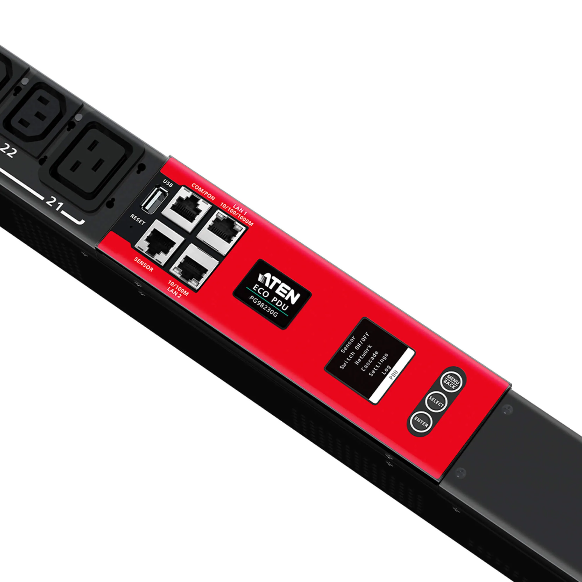 ATEN PG98230G 16A 30-Outlet 3-Phase Outlet-Metered & Switched eco PDU Power Distribution Unit ระบบ ปิด-เปิด ไฟฟ้าอัจฉริยะ รูป 5