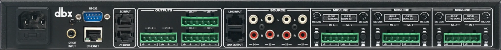 DBX 1260m 12x6 Digital Zone Processor digital signal processor รูป 2