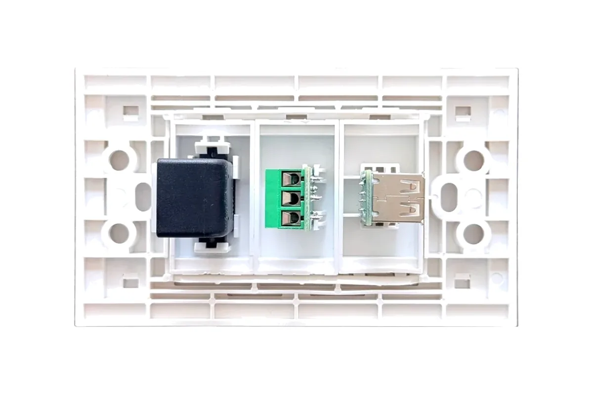 Thai-Conference LT-HM-3.5-USB เต้ารับสัญญาณติดผนัง HDMI+Miniphone+USB รูป 2
