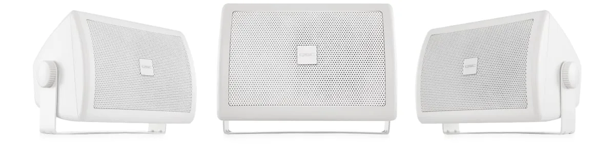 QSC AC-S4T-BK/WH surface mounted 4” two-way loudspeaker with 70/100V transformer รูป 2