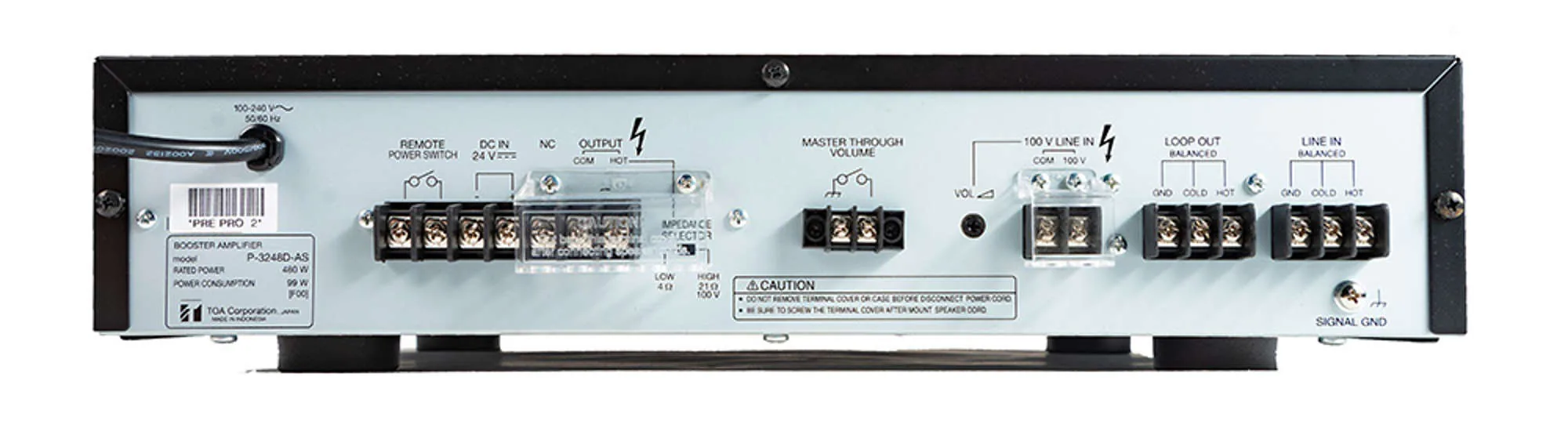 TOA P-3248D-AS Digital PA Amplifier แอมป์ รูป 2