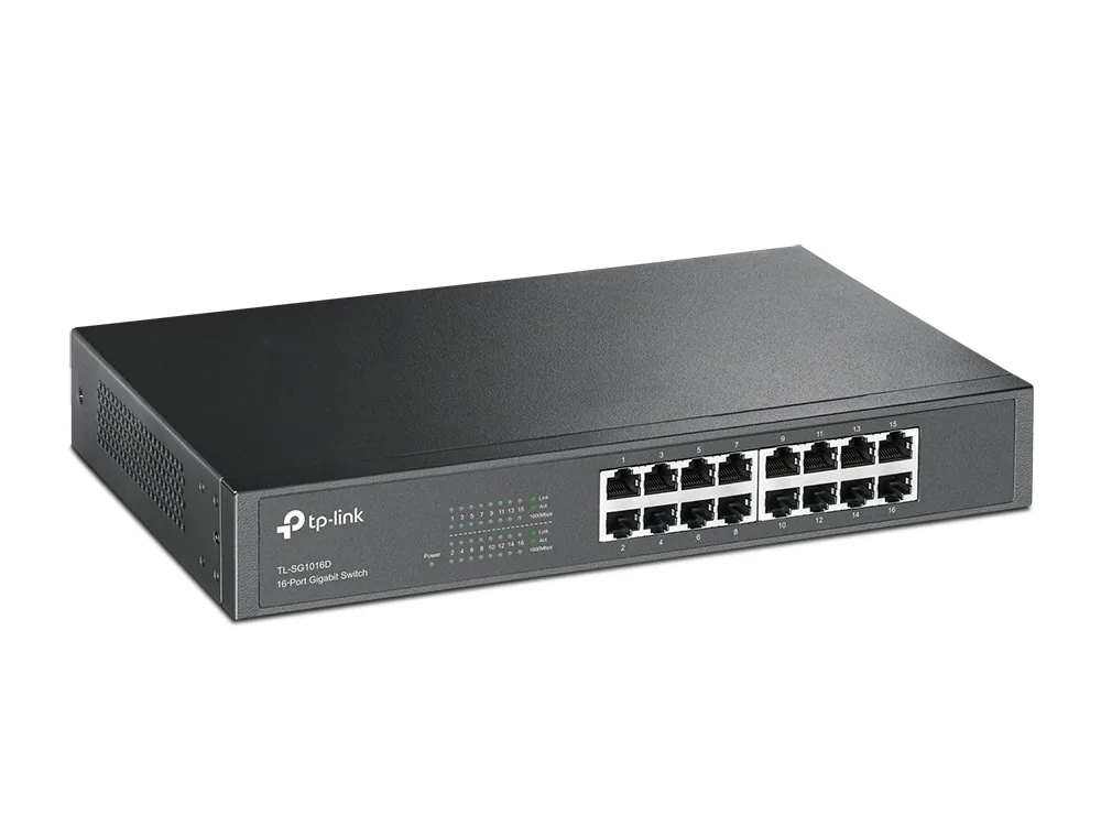 TP-Link TL-SG1016D 16-Port Gigabit Desktop/Rackmount Switch รูป 2