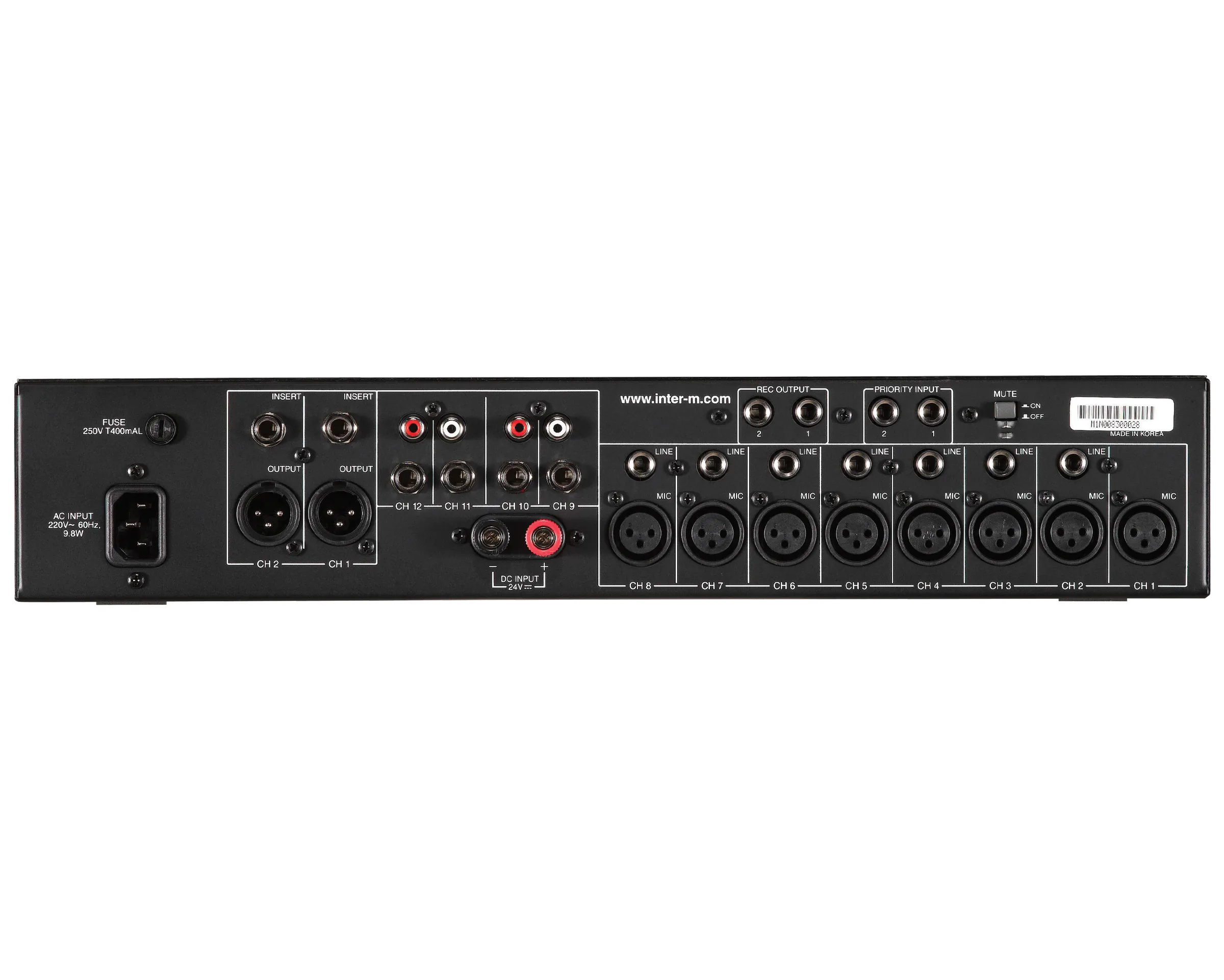 Inter-M PP-6214 AMPLIFIER-MIXER มิกเซอร์ รูป 2