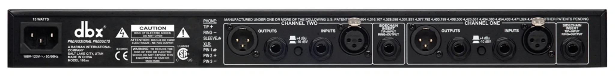 dbx 166xsv คอมเพรสเซอร์ digital signal processor รูป 2