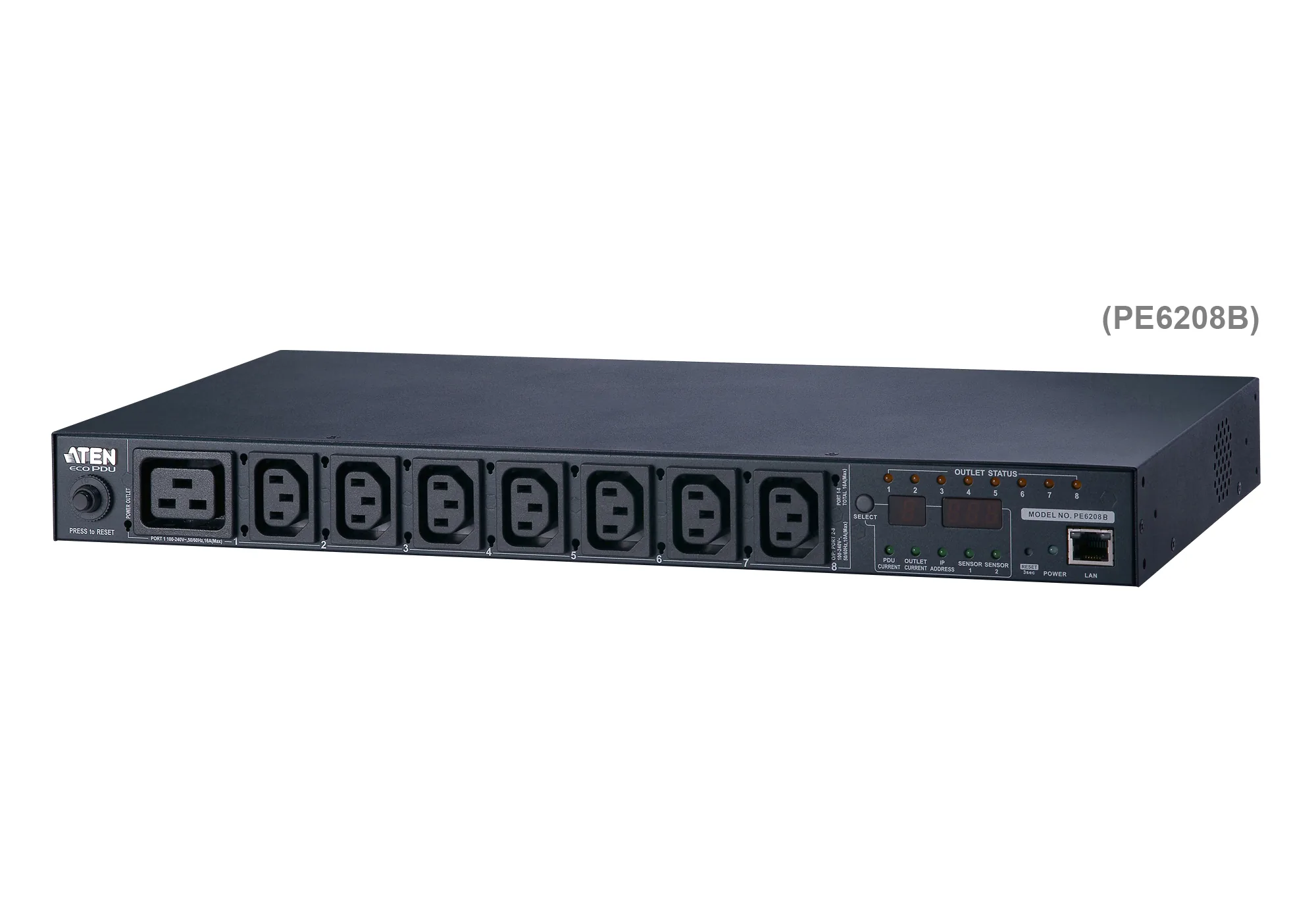 ATEN PE6208G Eco PDU 8 Outlet with Proactive Overload 1U Rack Power Distribution Unit ระบบ ปิด-เปิด ไฟฟ้าอัจฉริยะ รูป 3