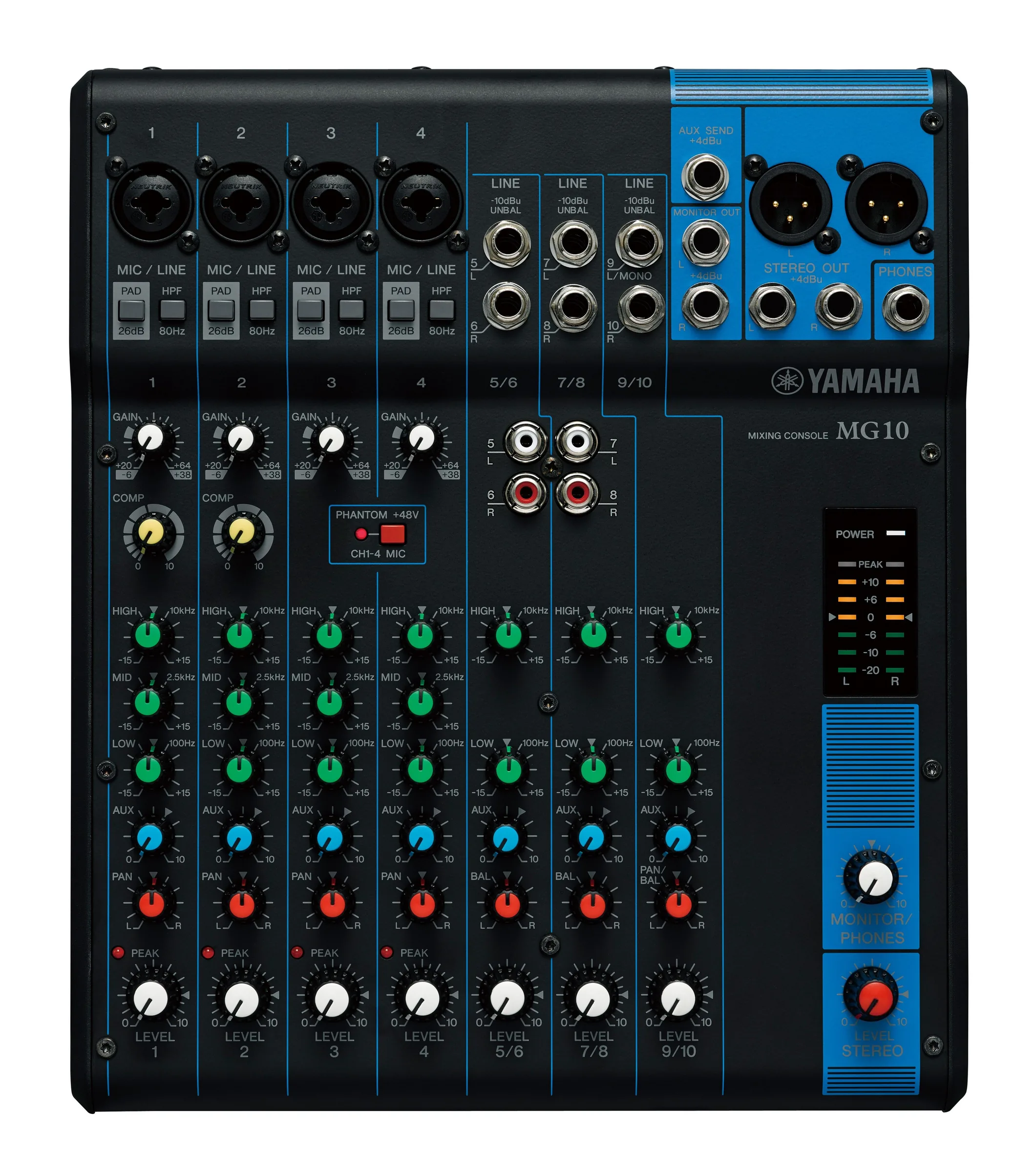 YAMAHA MG10 มิกเซอร์ 10-Channel Mixer มิกเซอร์ รูป 2