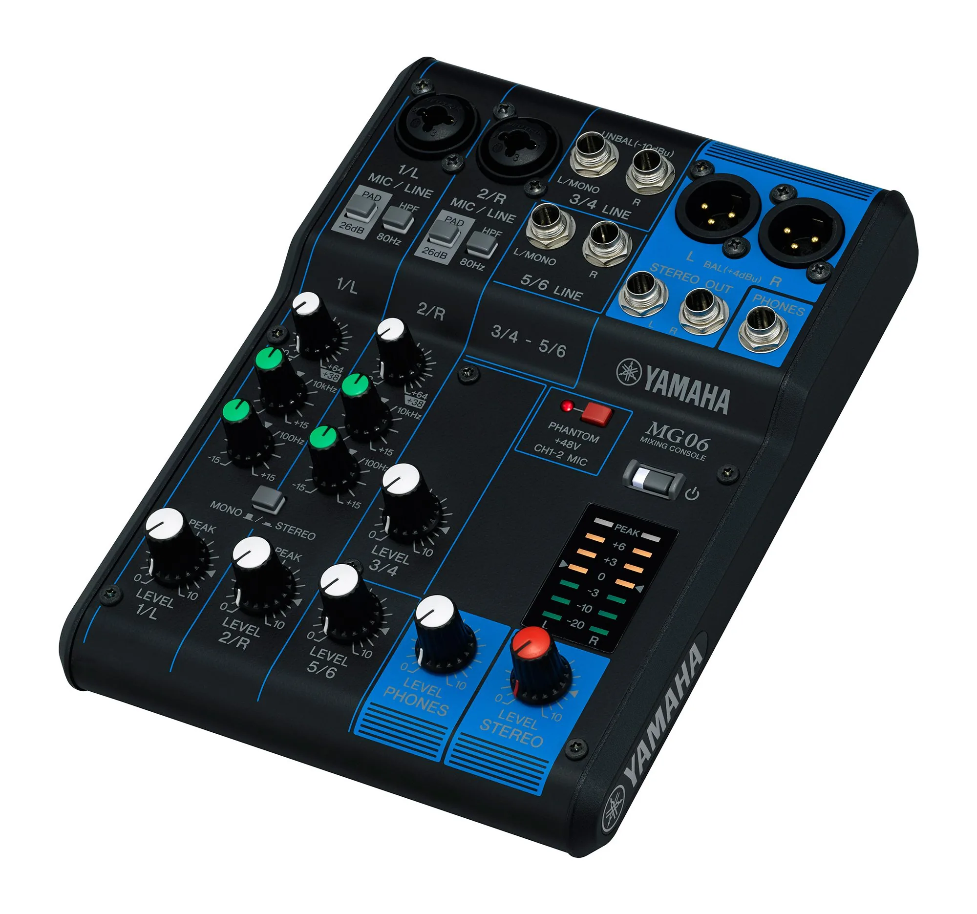 YAMAHA MG06 มิกเซอร์ 6-Channel Mixer มิกเซอร์