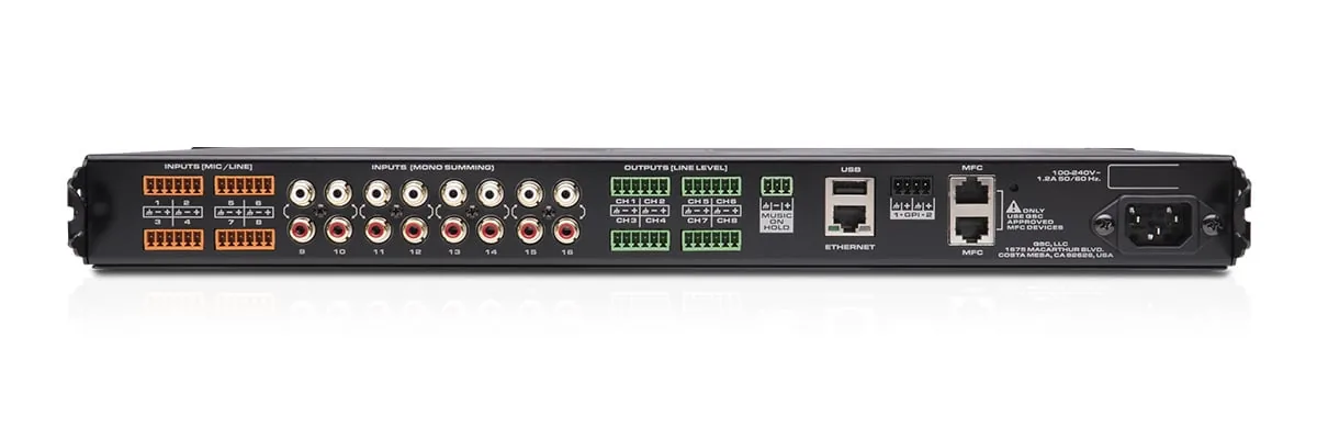 QSC MP-M80 Music and Paging Mixer มิกเซอร์ รูป 2