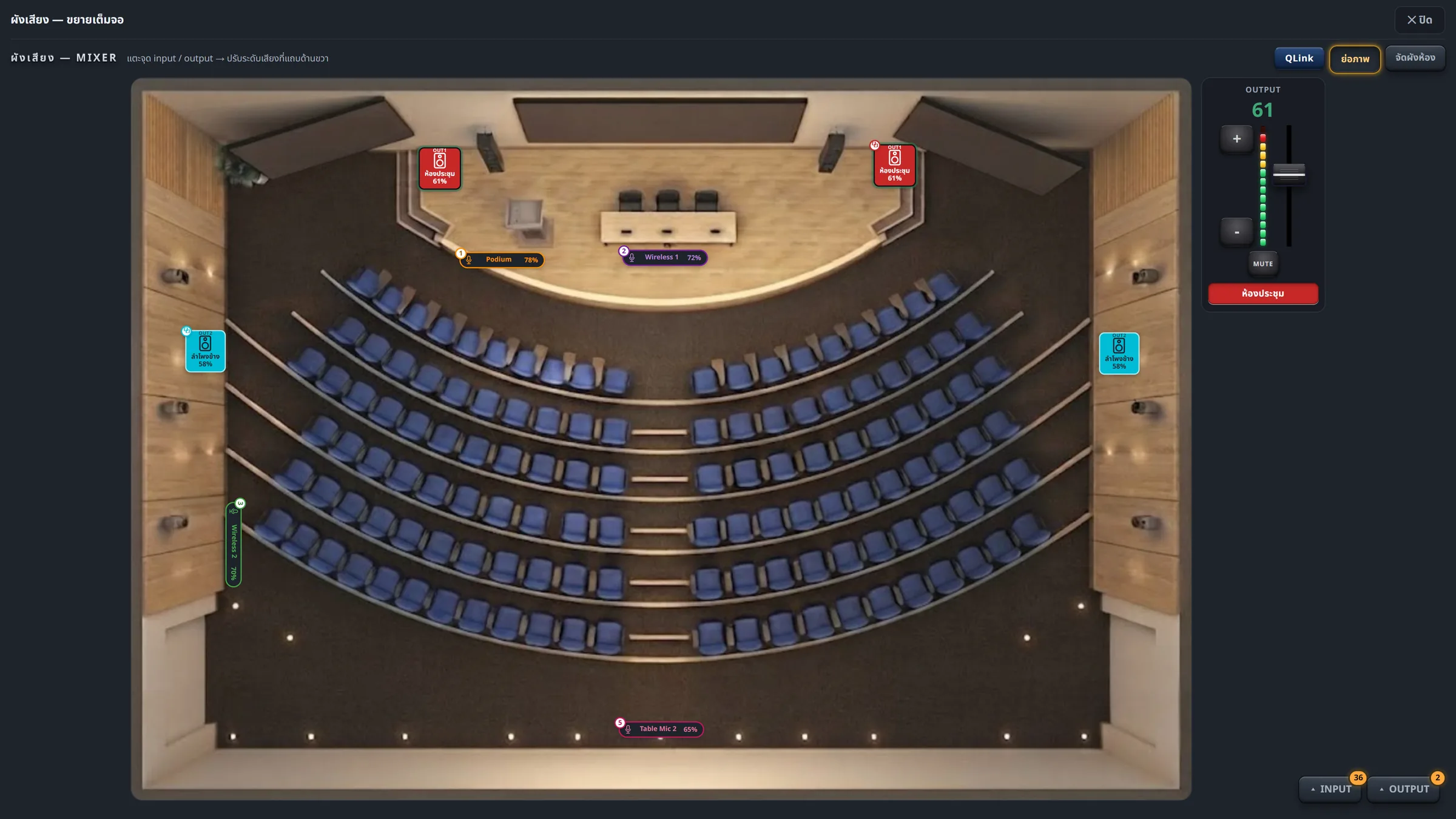 VOSCENE VS-PN-L ชุดควบคุมห้องประชุมอัจฉริยะ (ห้องใหญ่) + Video Switcher + ควบคุมไฟ DMX รูป 4
