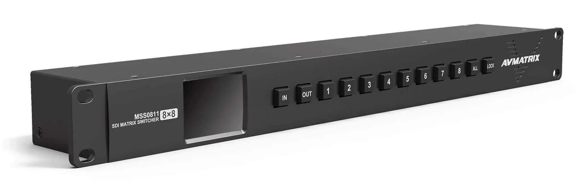 AVMATRIX MSS0811, 1RU 8X8 3G-SDI Matrix Switcher