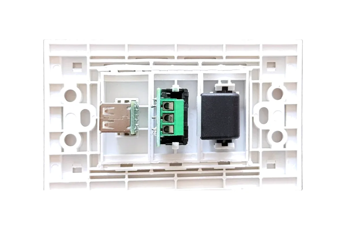 Thai-Conference LT-HM-RS-USB เต้ารับสัญญาณติดผนัง HDMI+RCA Stereo+USB รูป 2