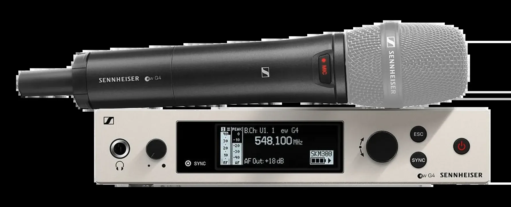 SENNHEISER EW 300 G4-BASE SKM-S-CW-TH+MMD 835-1 BK