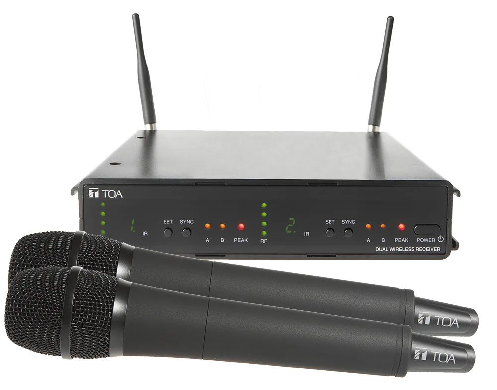 TOA WS-422-AS ไมโครโฟน Dual Wireless Set (Handheld) microphone