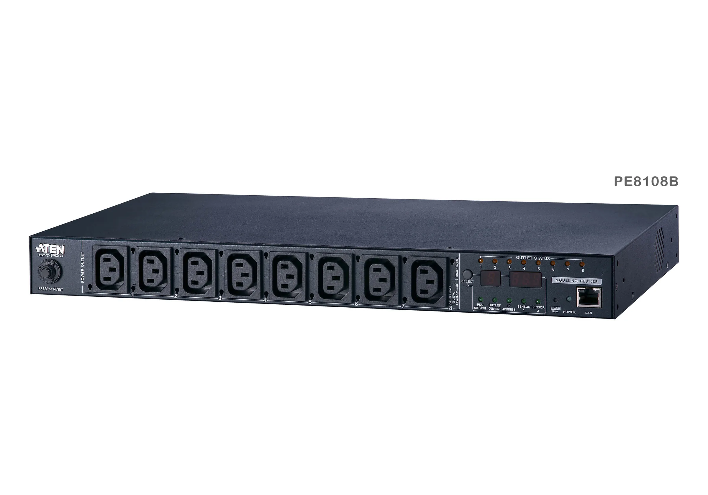 ATEN PE8108G Eco PDU 8 Outlet 1U Rack with Proactive Overload (8xC13) Power Distribution Unit ระบบ ปิด-เปิด ไฟฟ้าอัจฉริยะ รูป 4