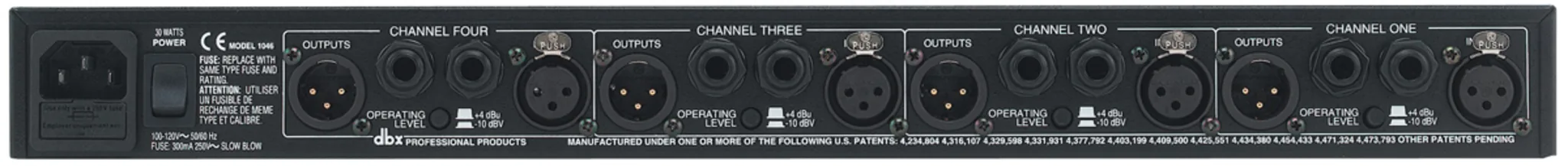 dbx 1046 V Quad Compressor Limiter digital signal processor รูป 2