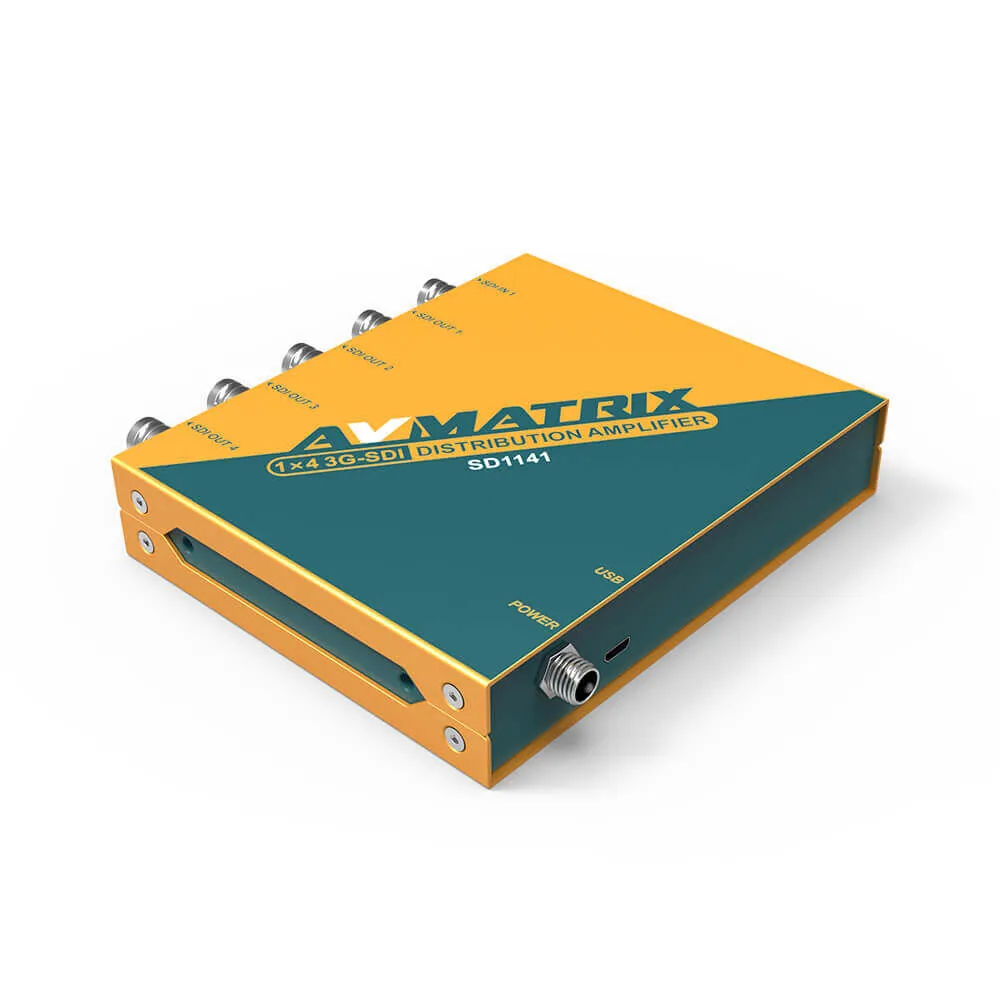 AVMATRIX SD1141, 1x4 3G-SDI Distribution Amplifier, sdi reclocking, sdi distribution, sdi amplifier, รูป 6