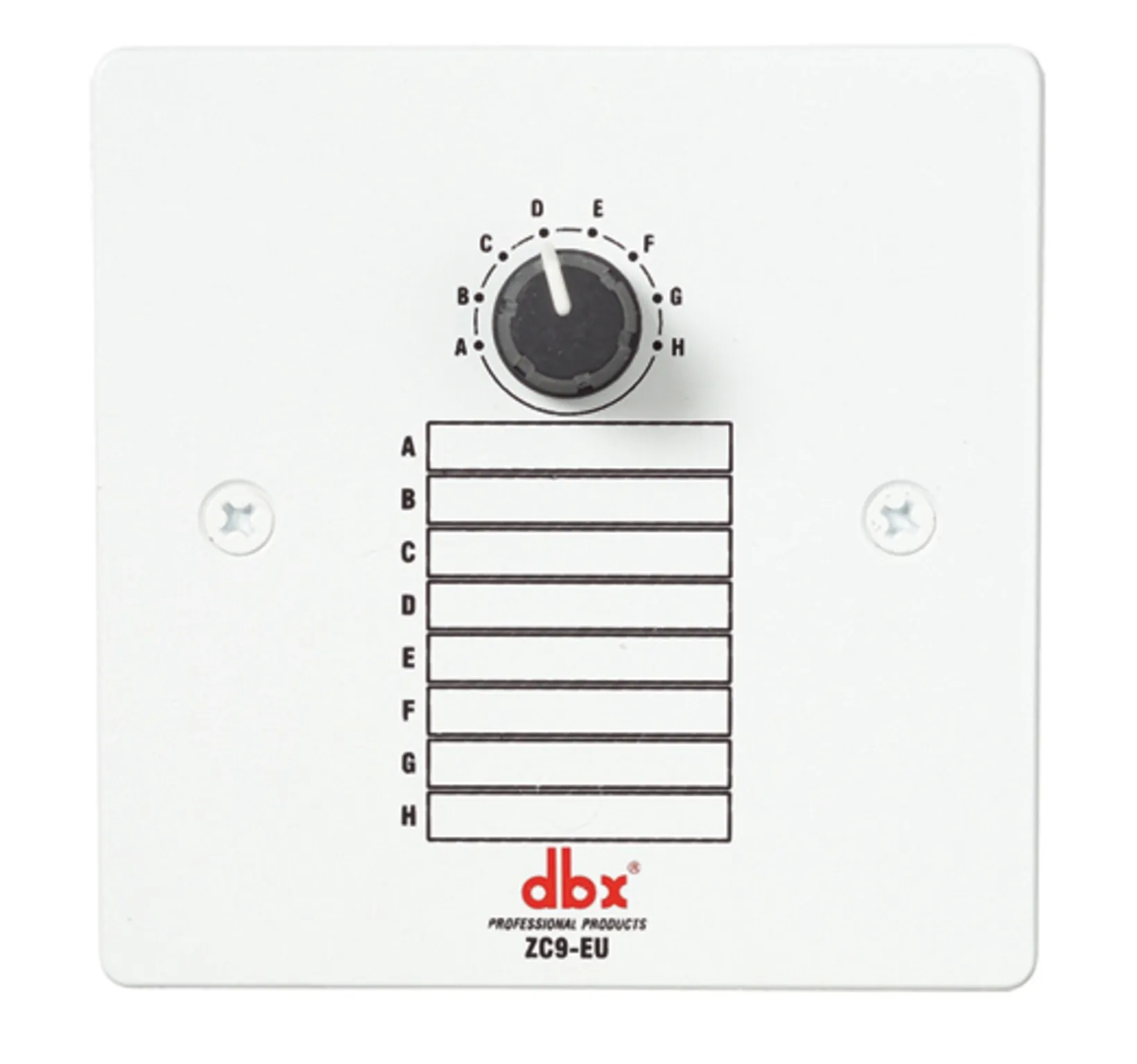 DBX ZC9 Wall-Mounted Zone Controller digital signal processor