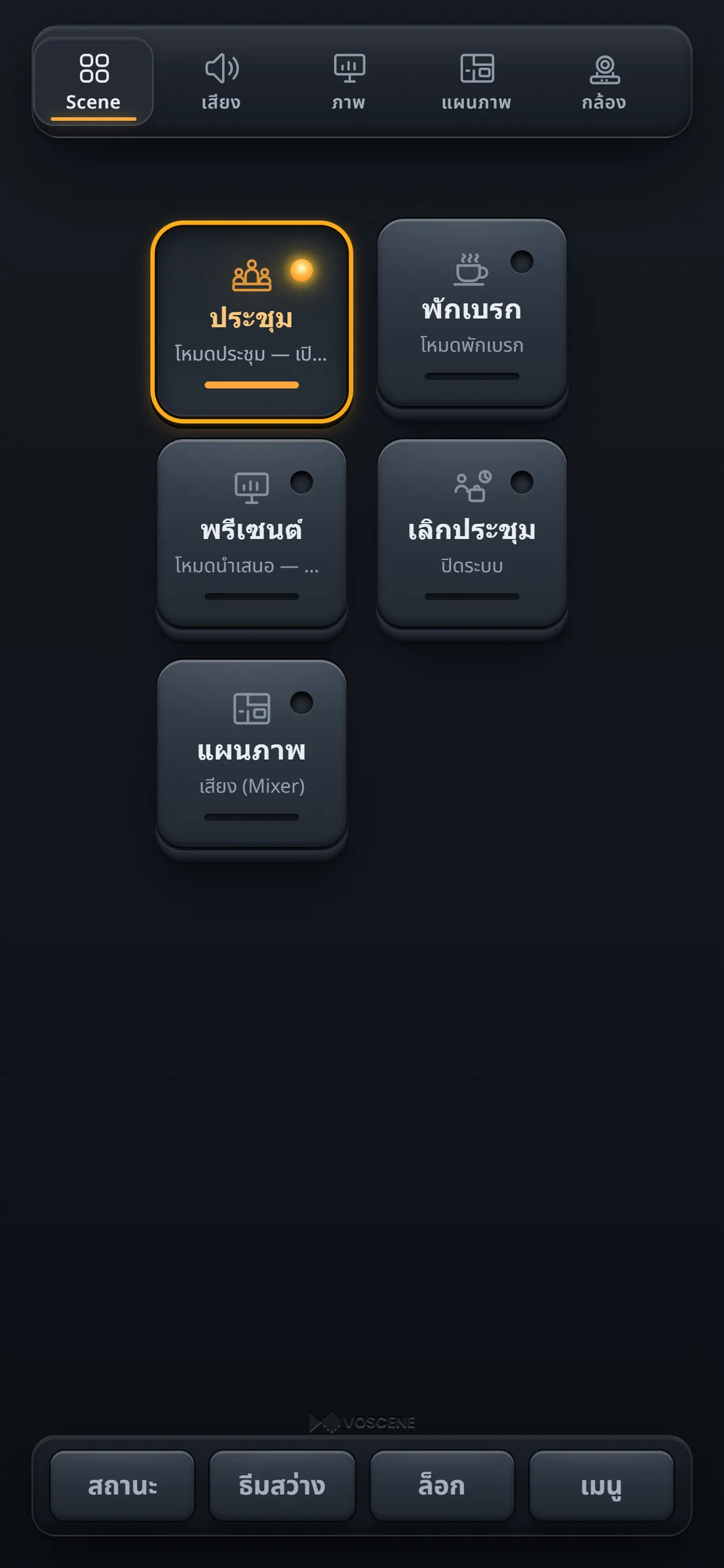 VOSCENE VS-PN-L ชุดควบคุมห้องประชุมอัจฉริยะ (ห้องใหญ่) + Video Switcher + ควบคุมไฟ DMX รูป 6