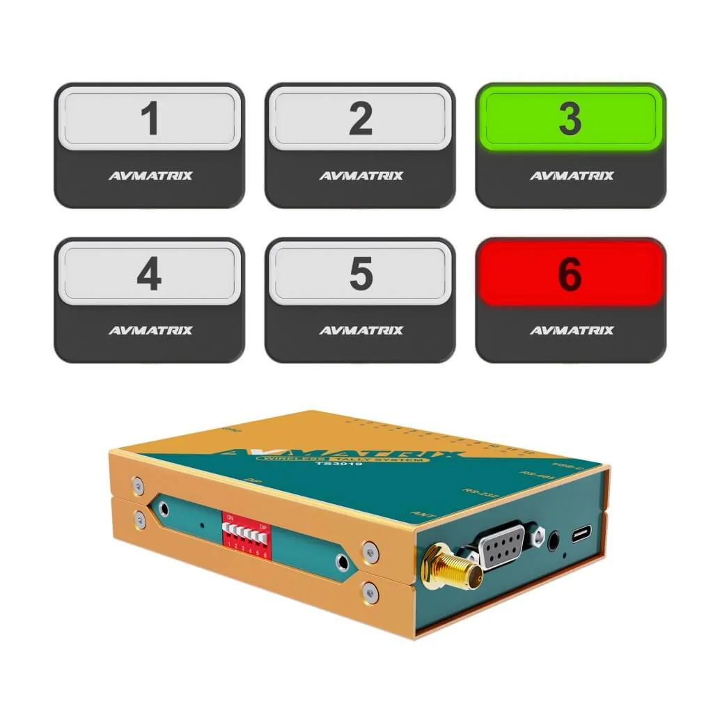 AVMATRIX TS3019-4, ( 1 Tally BOX+ 4 Lamps ) Wireless Tally System, Tally, TS3019-4, TS3019-4, Wireless Tally System, รูป 9