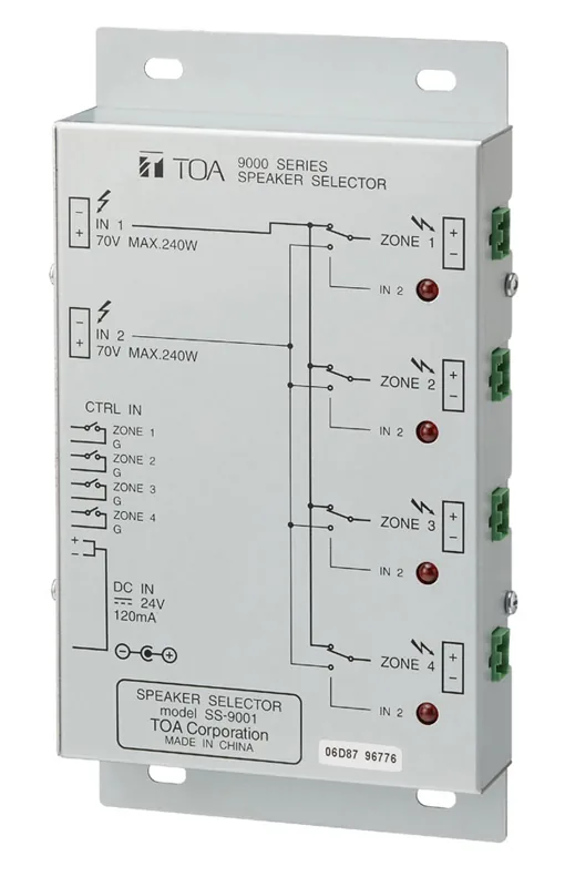 TOA SS-9001 Speaker Selector มิกเซอร์