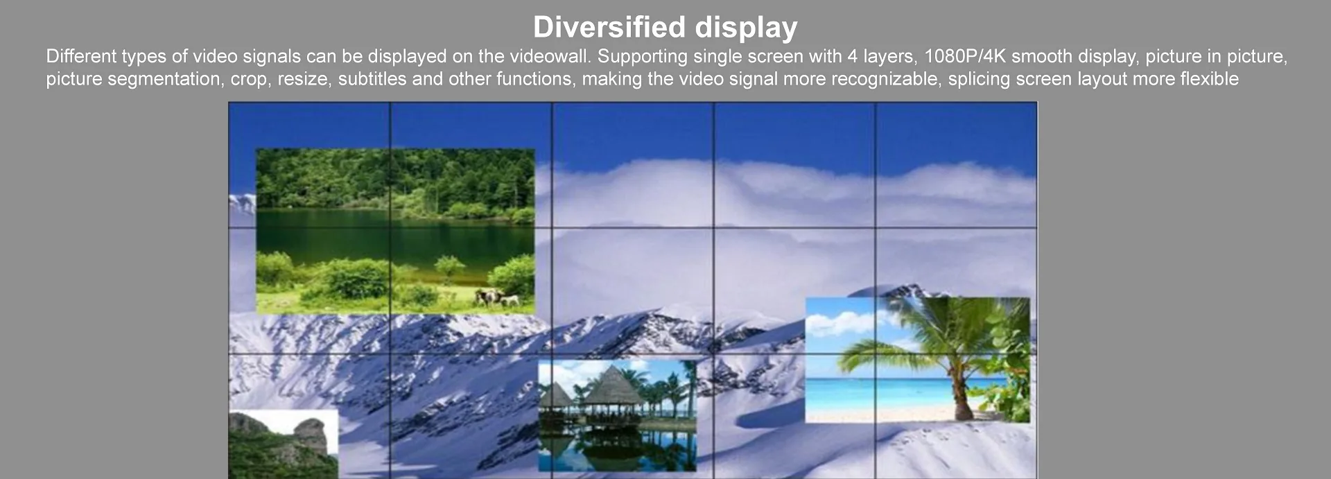 VISSONIC VW-VM7272 Modular seamless switching video wall processor 72x72, 30W. รูป 7