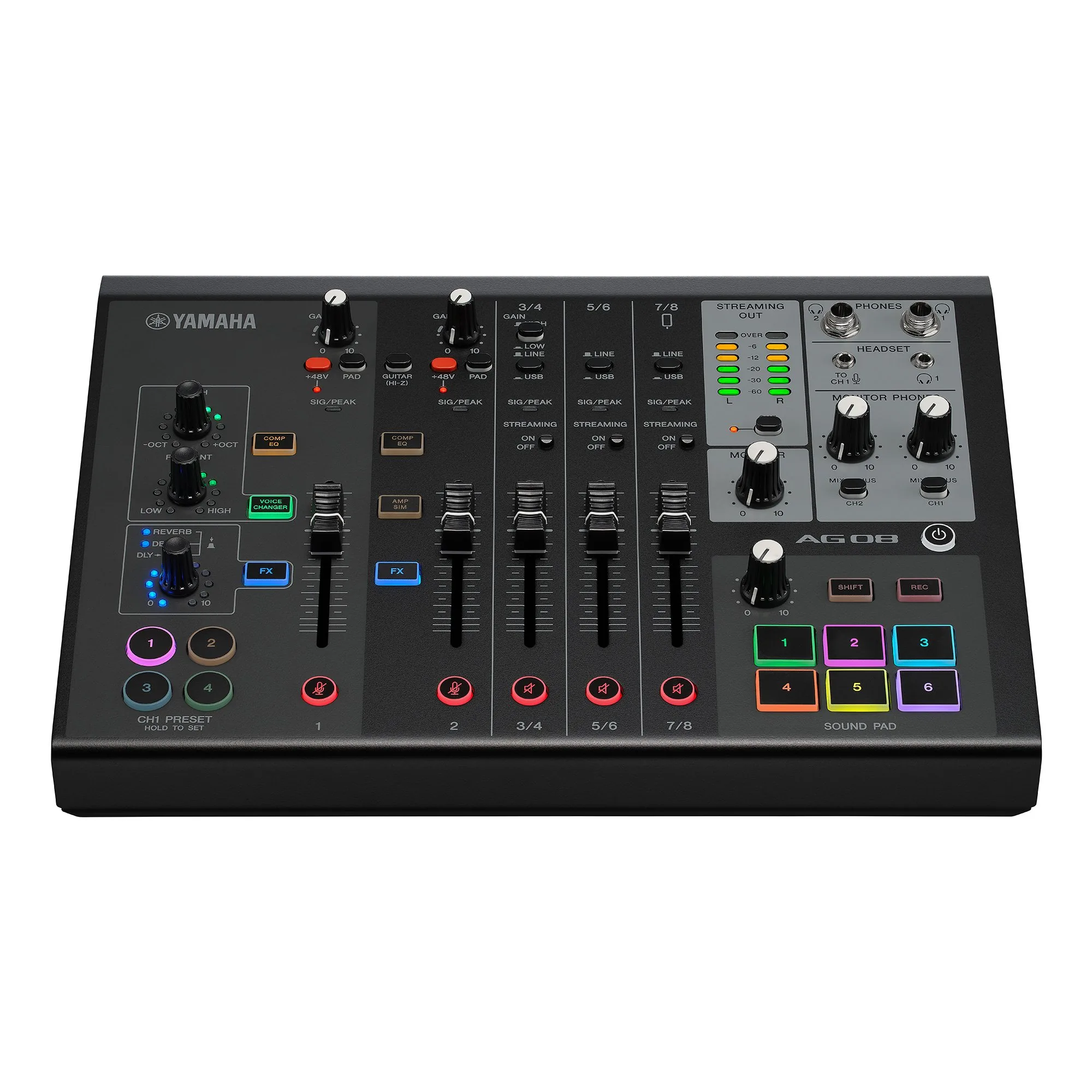 YAMAHA AG08 Live Streaming Mixer มิกเซอร์ รูป 4