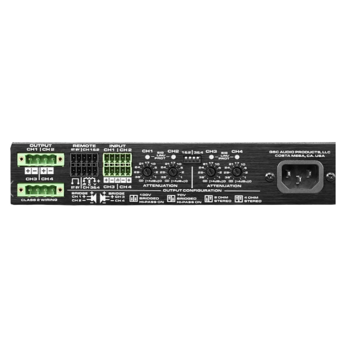 QSC SPA4-60 Power Amplifier รูป 2