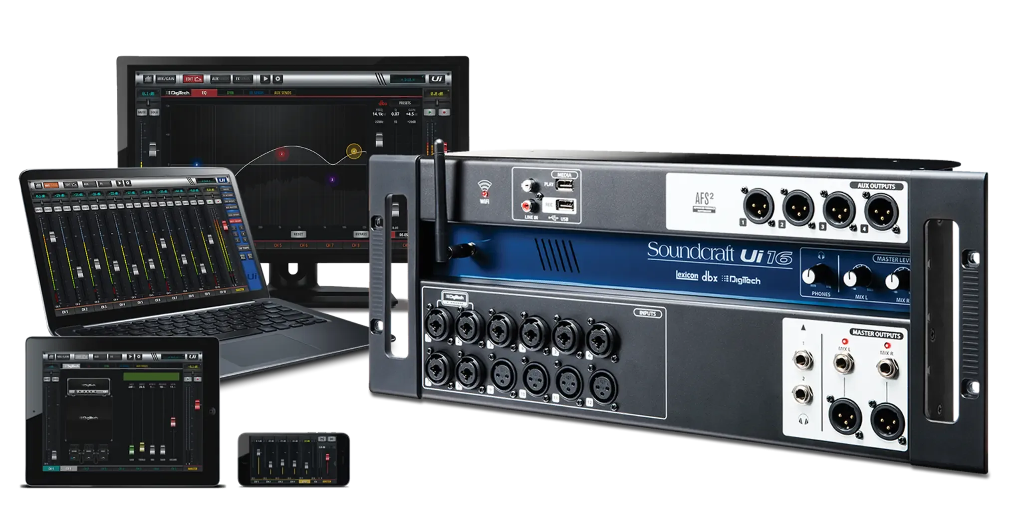 Soundcraft Ui16 Remote-Controlled Digital Mixer มิกเซอร์