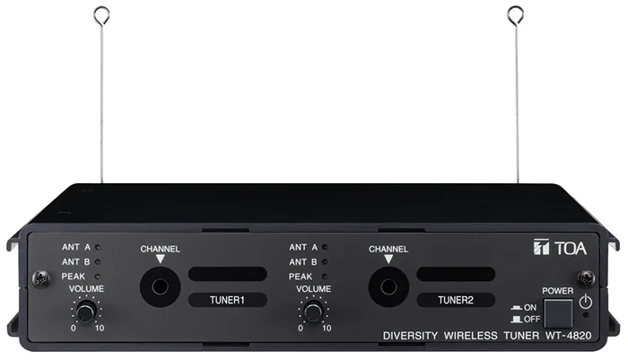 TOA WT-4820 ชุดกล่องเครื่องรับไมค์ไร้สายแบบ 2 ช่อง Wireless Microphone microphone
