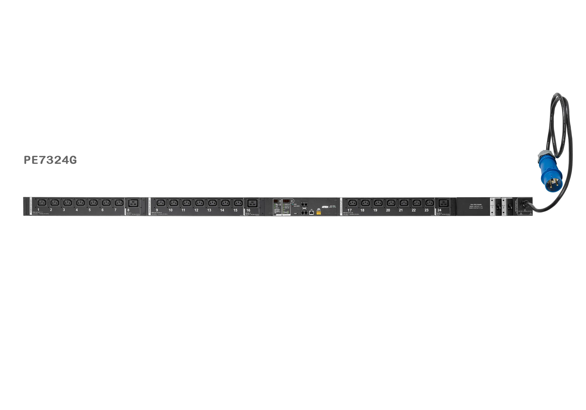 ATEN PE7324G Eco PDU 24 AC Outlet Power Distribution Unit ระบบ ปิด-เปิด ไฟฟ้าอัจฉริยะ รูป 2