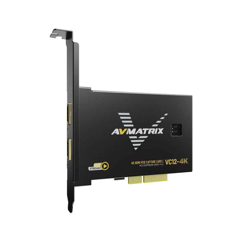 AVMATRIX VC12-4K, HDMI PCIE Capture Card, การ์ดแคปเจอร์