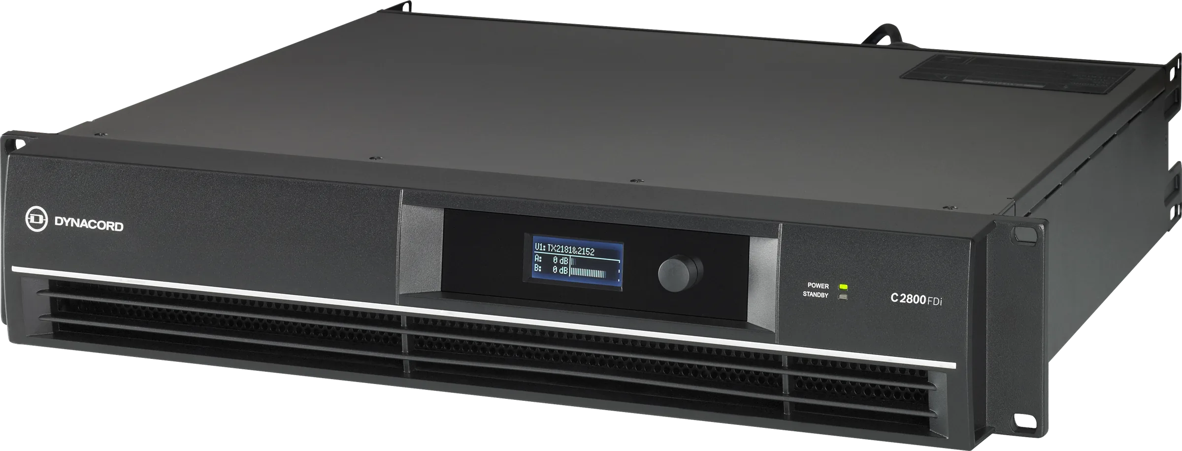 DYNACORD C2800FDi DSP Power Amplifier 2 x 1,300W 4 Ohms / 2 x 1,250W 70V / 2 x 1,250W 100V