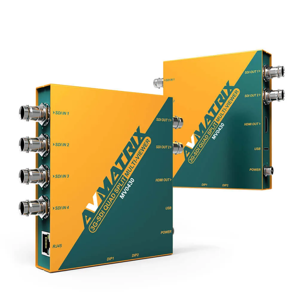 AVMATRIX MV0430, 3G-SDI Quad Split Multiviewer