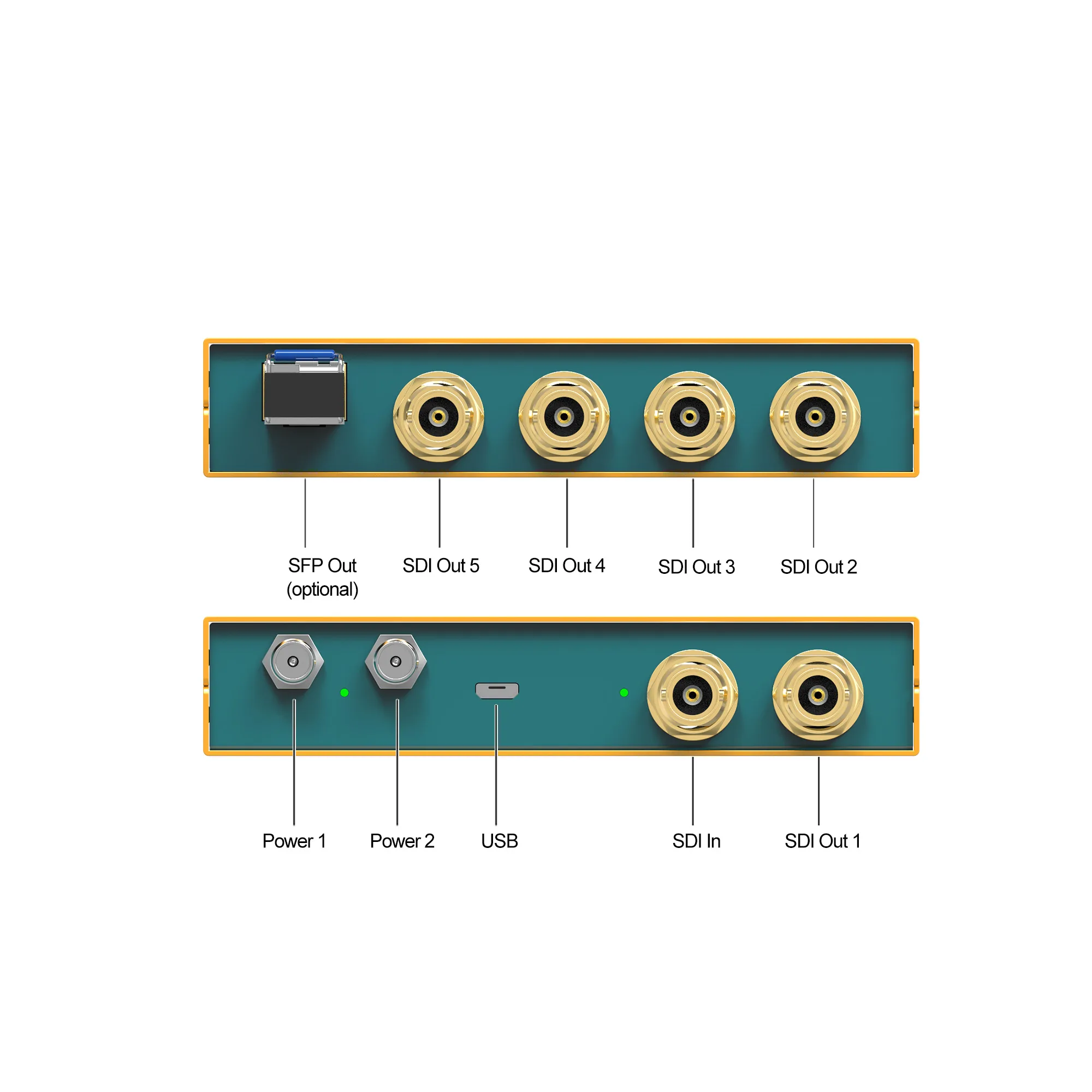 AVMATRIX SD1151-12G, 12G-SDI 1x5 Reclocking Distribution Amplifier, sdi reclocking, sdi distribution, sdi amplifier, รูป 5