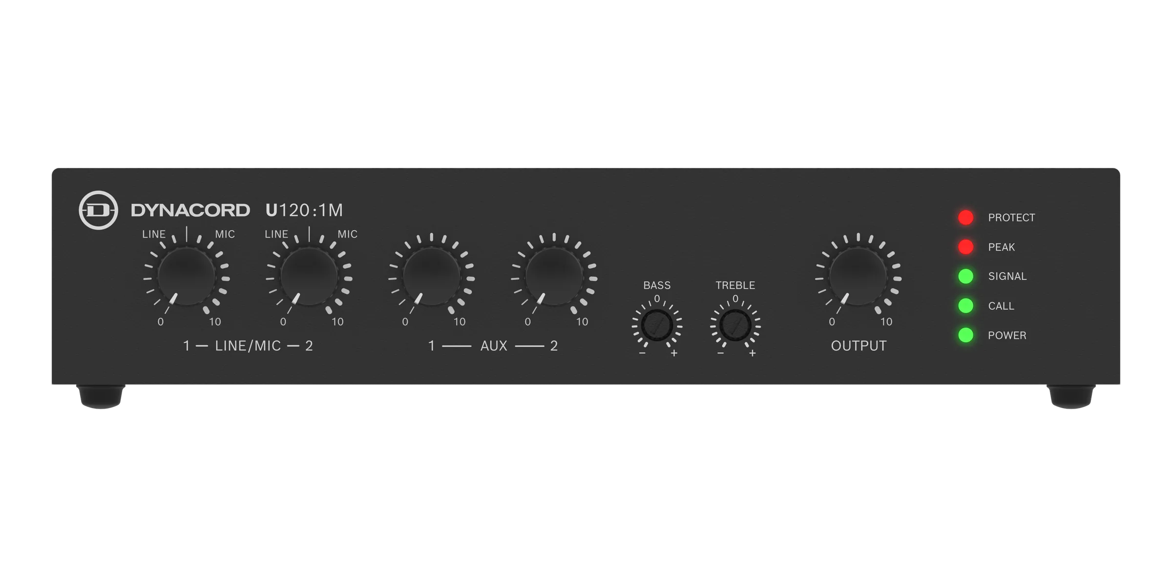 DINACORD U120:1M 4 Input Mixing Amplifier 120W 4Ω รูป 6