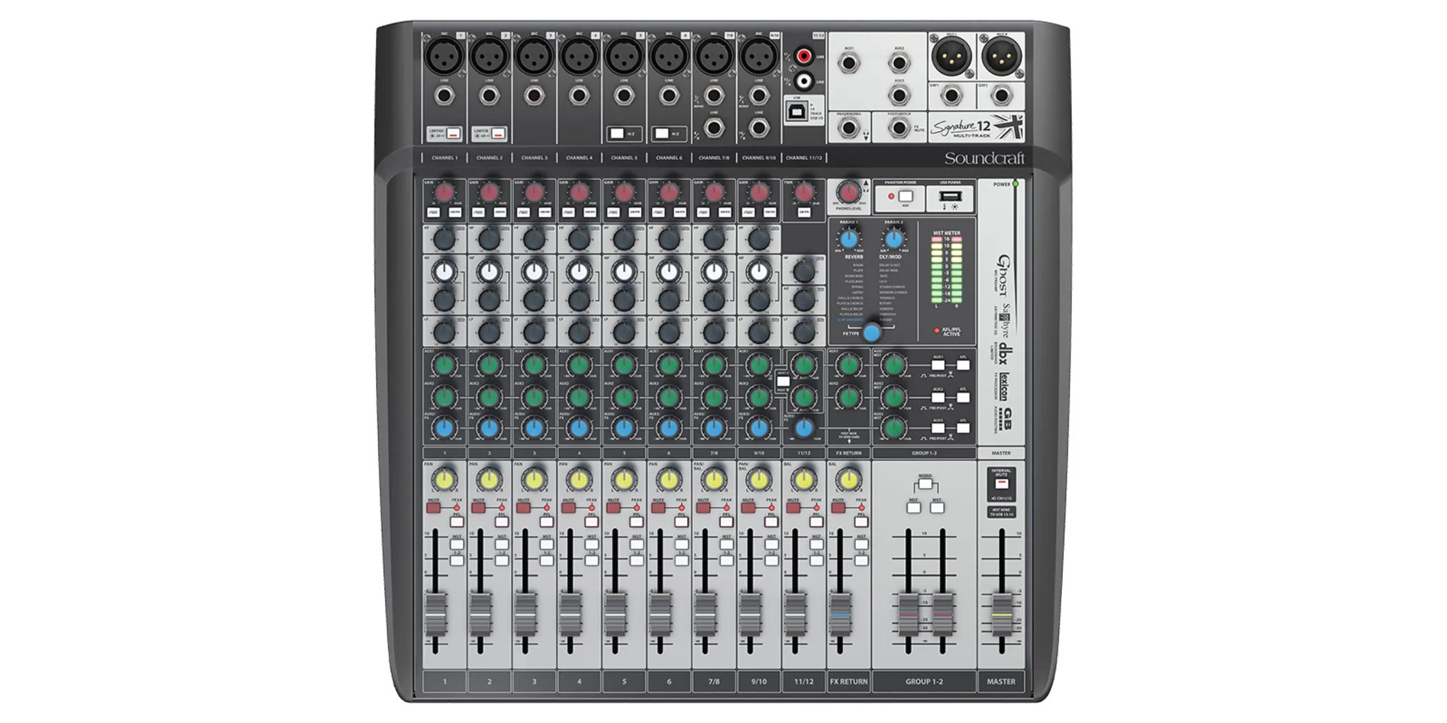 Soundcraft Signature 12 MTK มิกเซอร์ รองรับการบันทึกเสียง มิกเซอร์ รูป 2