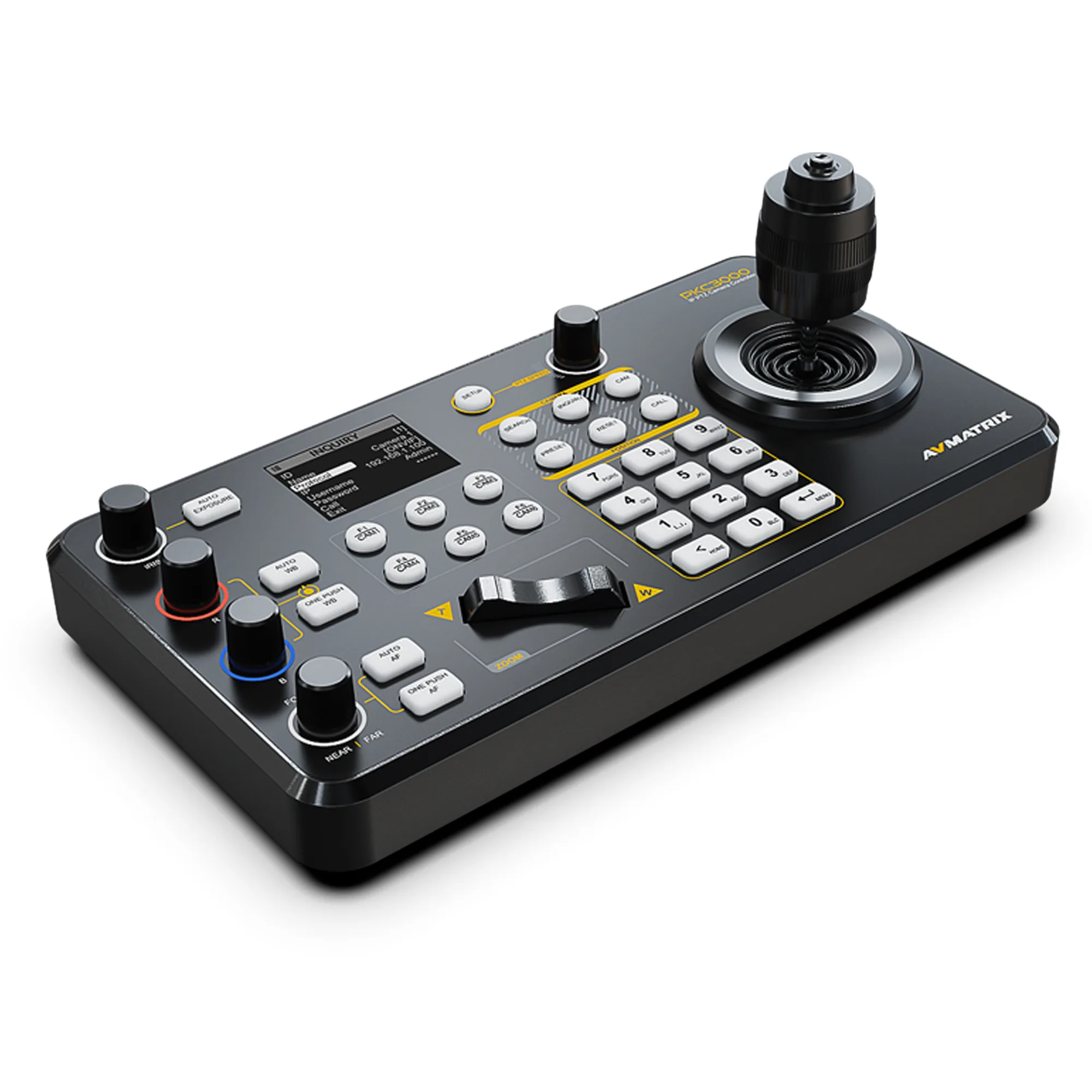 AVMATRIX PKC3000, Professional IP&Serial PTZ Camera Joystick Controller รูป 3