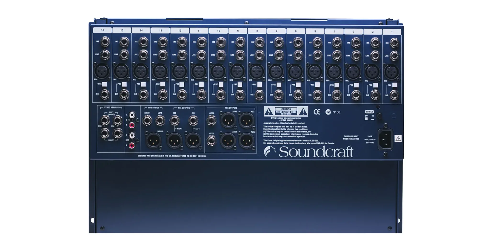 Soundcraft GB2R 16ch 16-Channel Rack-Mountable Audio Mixer มิกเซอร์ รูป 4