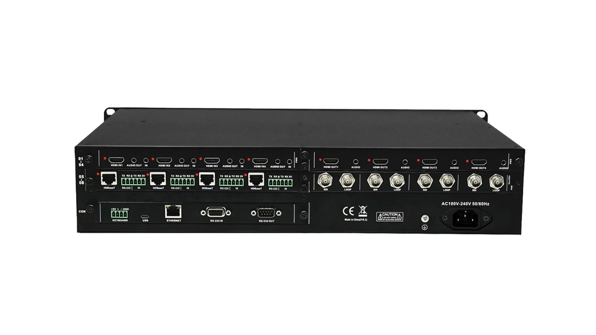 VISSONIC VW-VM0808 Modular seamless switching video wall processor 8x8, 18w. รูป 3