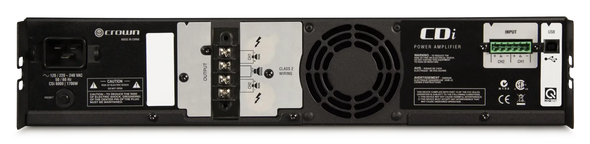 CROWN CDi 6000 Power Amplifier 2ch. 2100W รูป 2