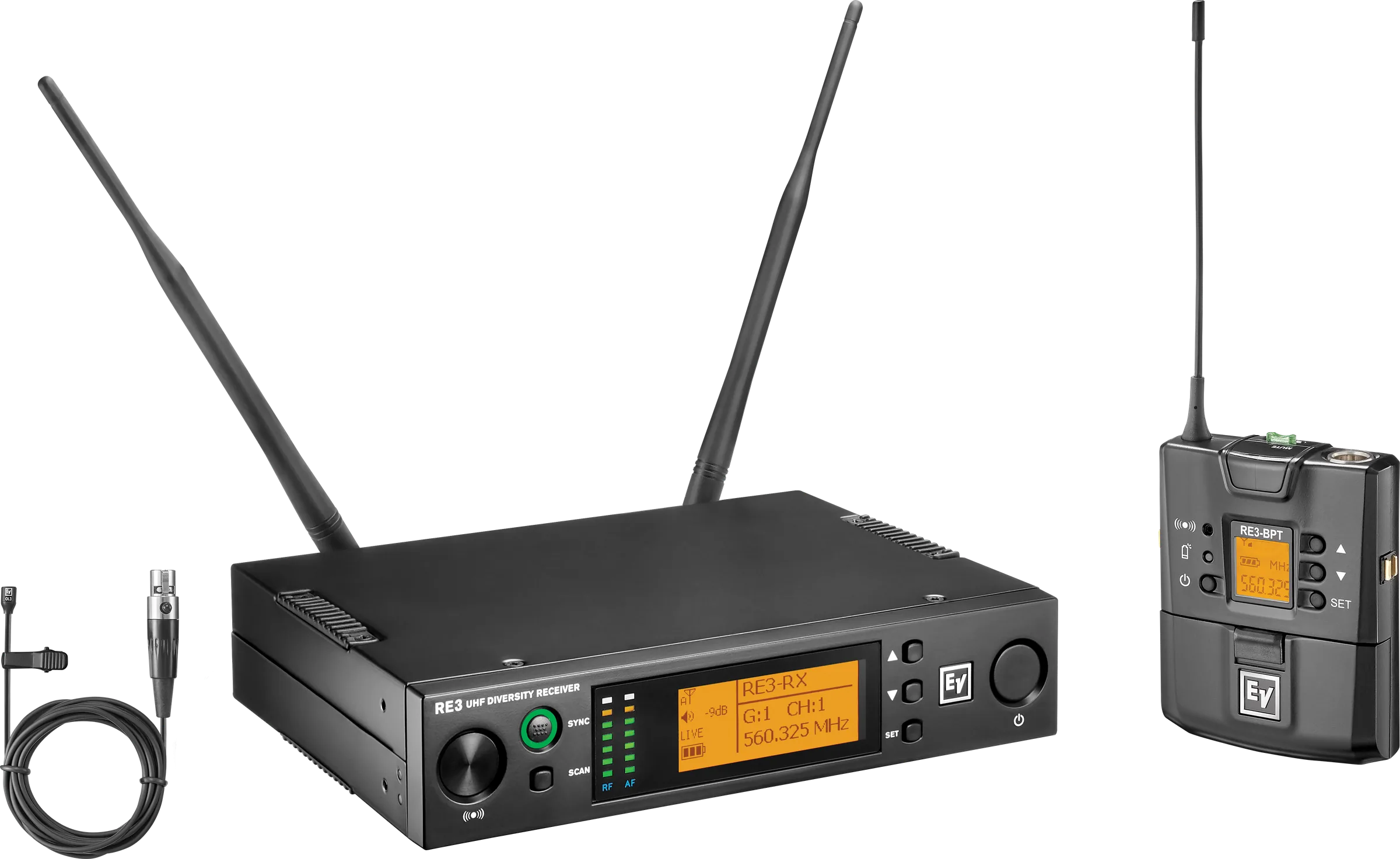 Electro-Voice RE3-BPOL-T ชุดไมโครโฟนไร้สายแบบหนีบปกเสื้อ microphone รูป 3