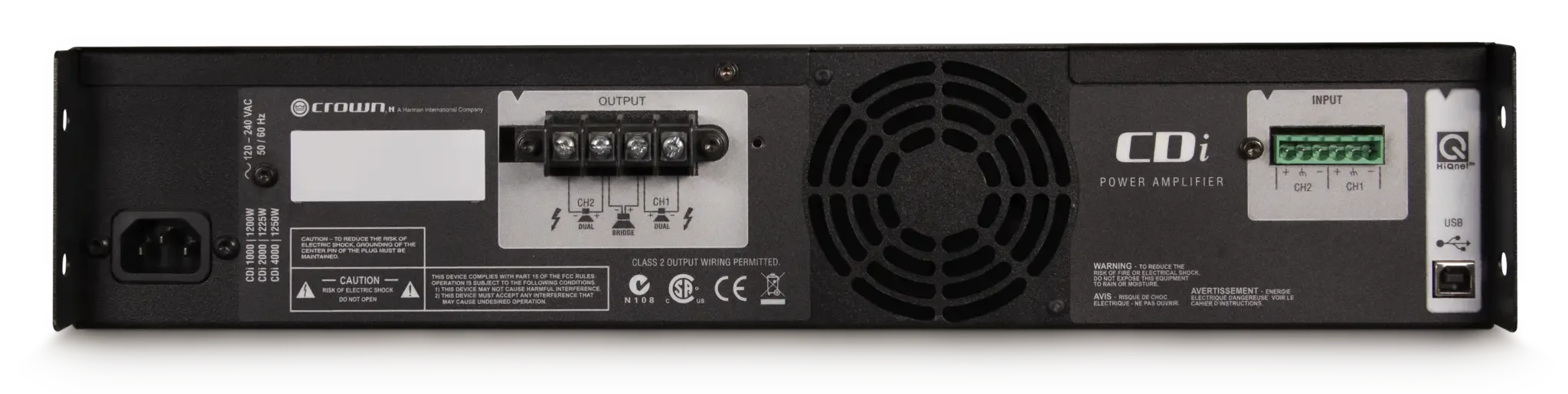 CROWN CDi 4000 Power Amplifier 2ch.1200W รูป 2