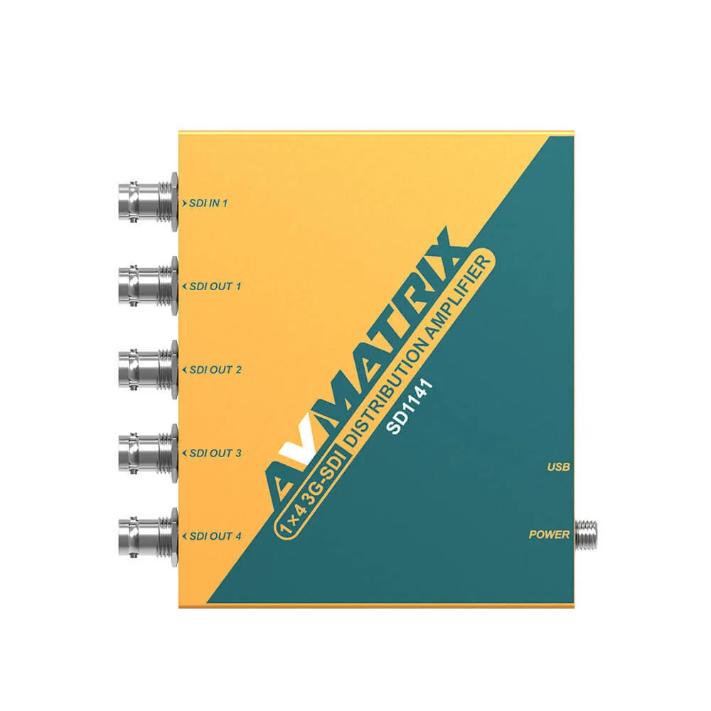 AVMATRIX SD1141, 1x4 3G-SDI Distribution Amplifier, sdi reclocking, sdi distribution, sdi amplifier, รูป 3
