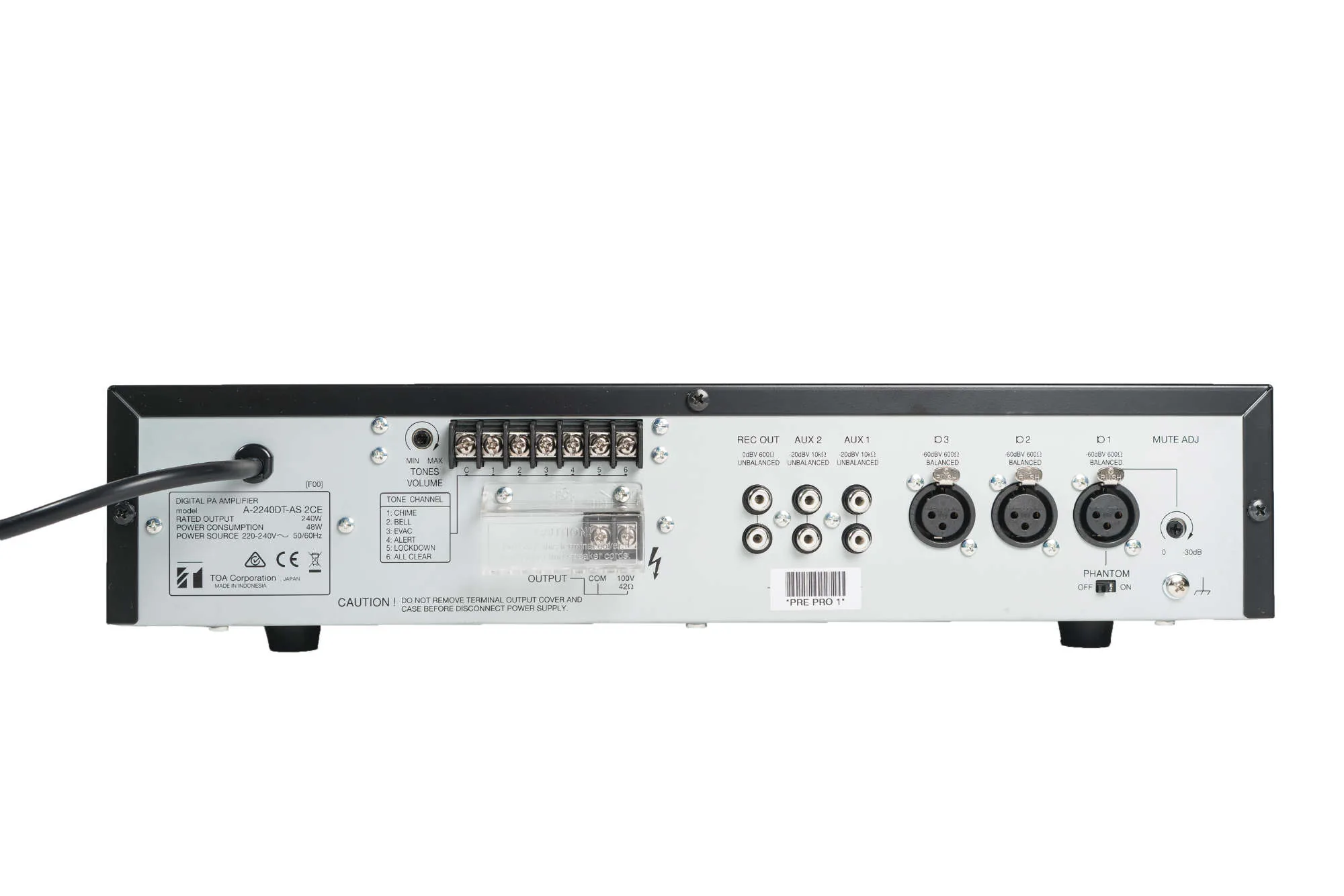 TOA A-2120DT-AS Mixer Power Amplifier มิกเซอร์ รูป 2
